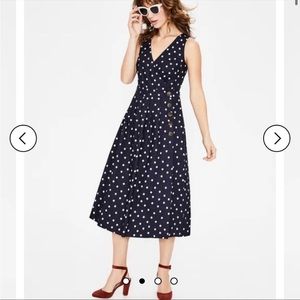 Boden Arwen linen wrap dress